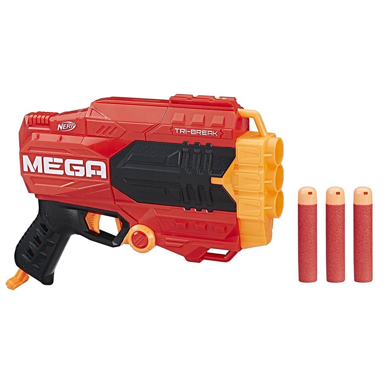 

Бластер Nerf Mega Tri-Break серия Мега Нерф E0010 Hasbro