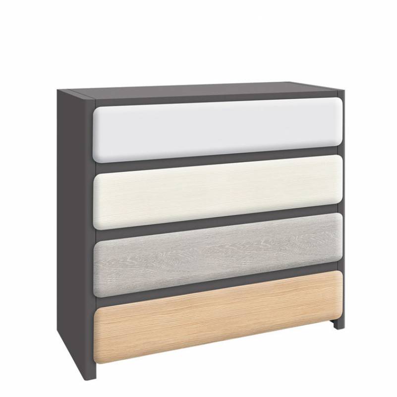 

Комод Possi Black Red White 95х91x42 035144