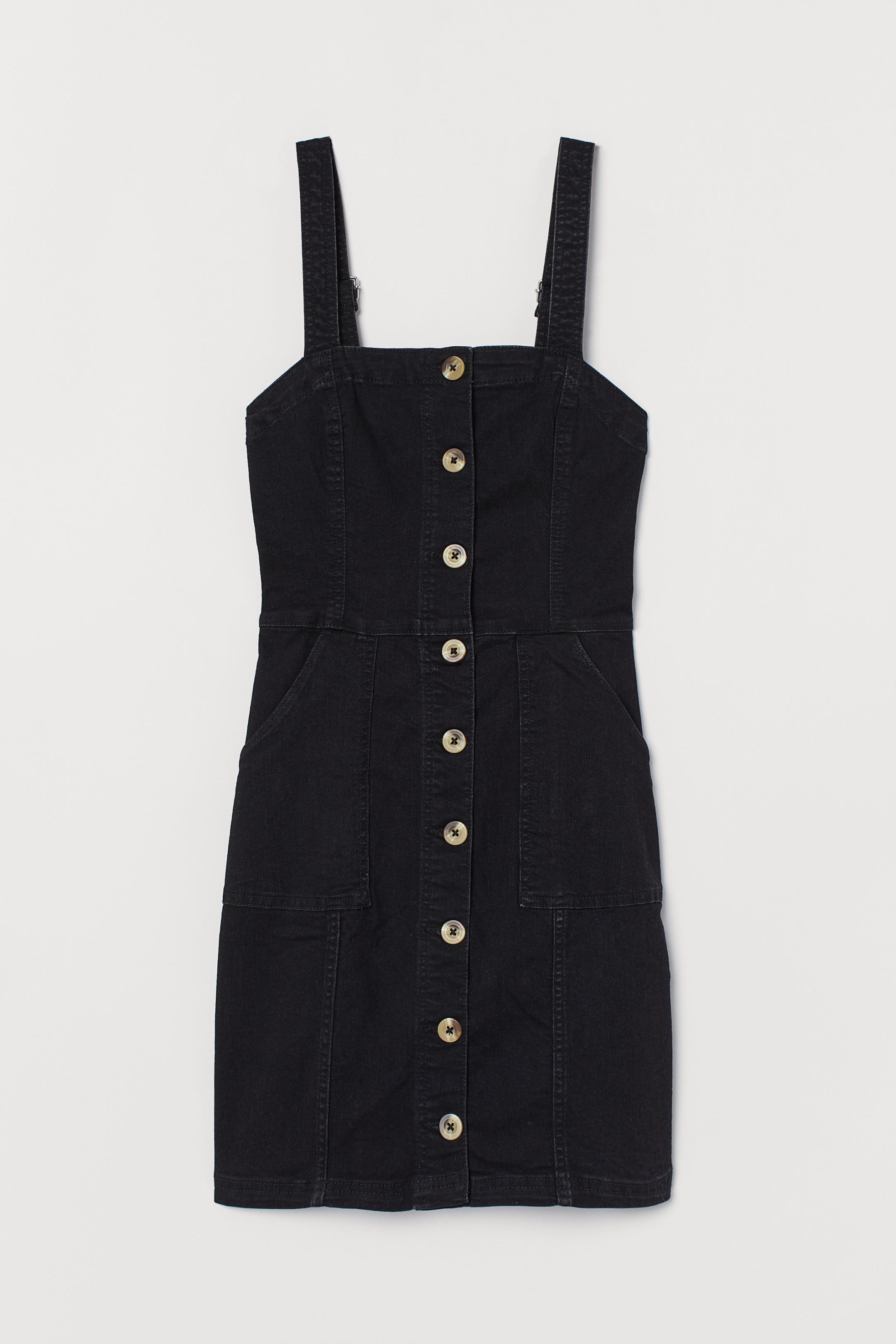

Сарафан джинсовый H&M 68117905 36 Черный