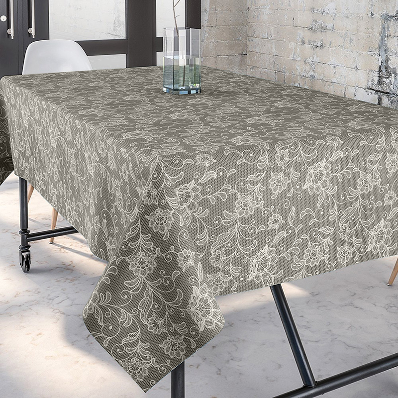

Скатерть Time Textile с акриловой пропиткой Dupre Серо-бежевая Бежевый TT150979 140x140
