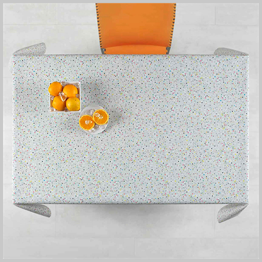 

Скатерть Time Textile с акриловой пропиткой Dots Серый TT151002 140x140