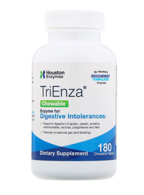 

Пищевая добавка Houston Enzymes TriEnza 180 жевательных таблеток
