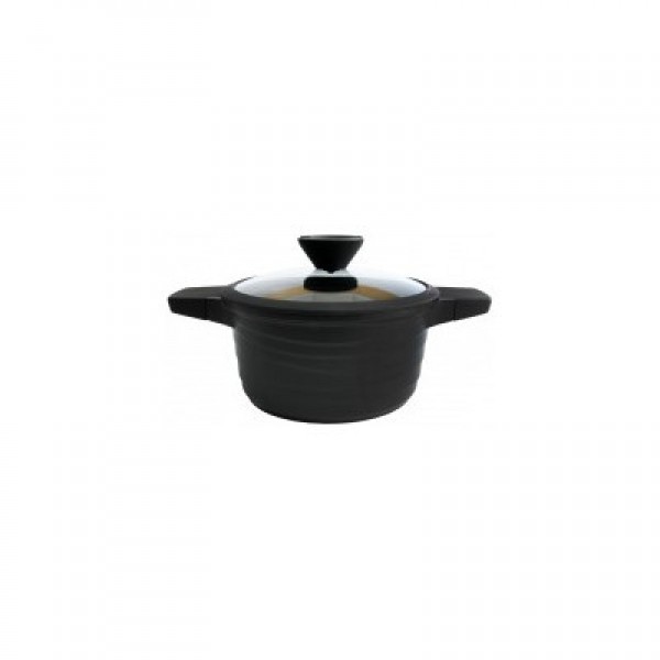 

Кастрюля из алюминия с крышкой 4.7 л Ø20 см Black Pro New Lessner