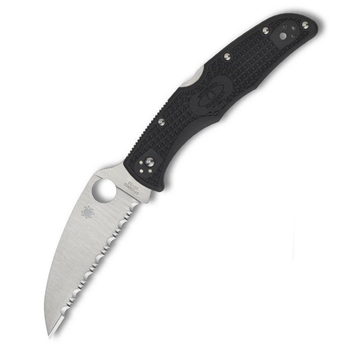 

Карманный нож Spyderco Endura Wharncliffe, серрейтор (C10FSWCBK)