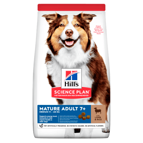 

Сухой корм для собак Hill's Science Plan Canine Mature Adult 7+ Medium Lamb & Rice 14 кг