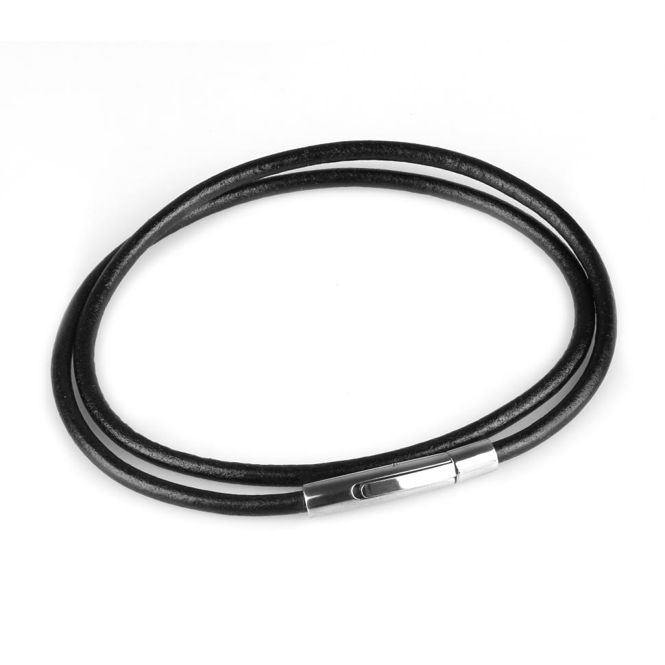 

Кожаный шнурок премиум Everiot LC-5002 с застежкой из стали (3 мм, 65 см)
