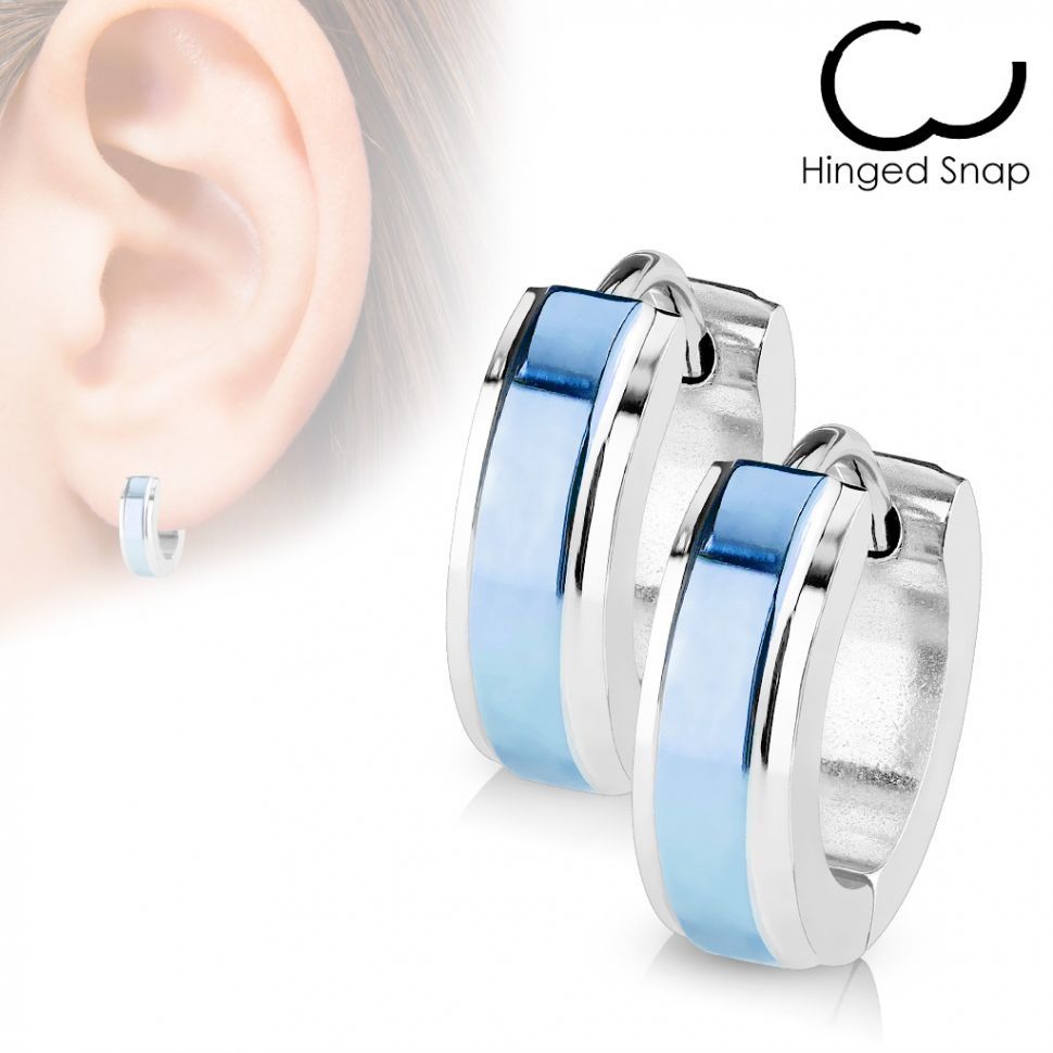 

Серьги Spikes SE2041 (Цвет: Синий, Ширина 4мм)