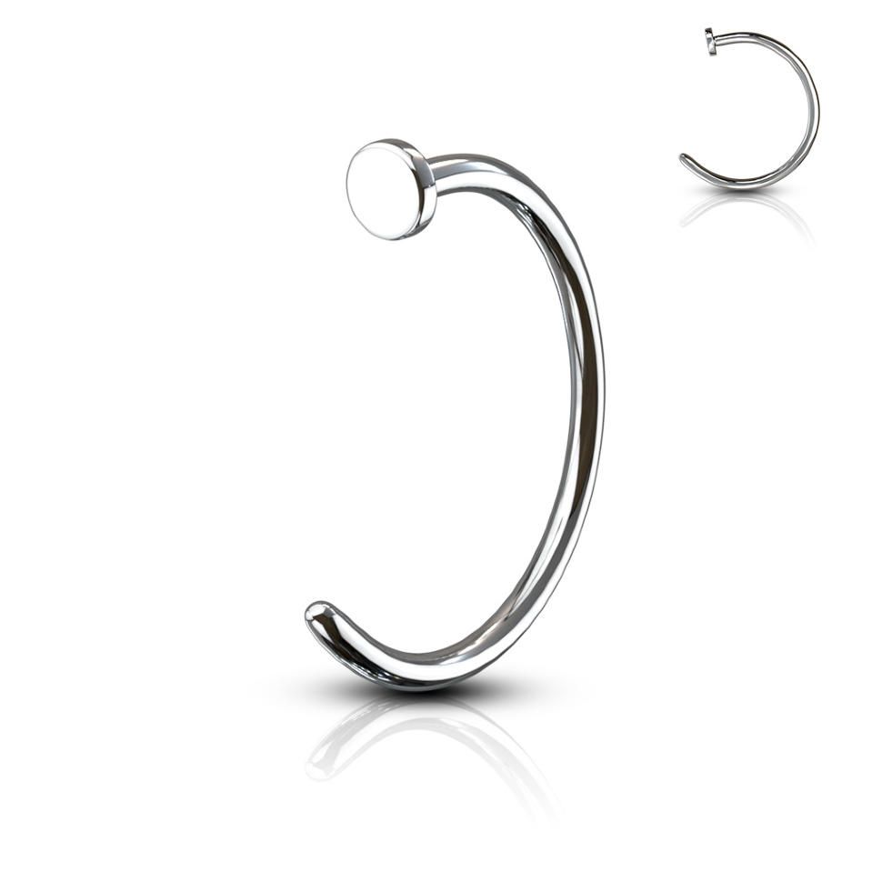 

Полукольцо для пирсинга носа PiercedFish NOCP из стали (0.8 мм, диаметр 10 мм)