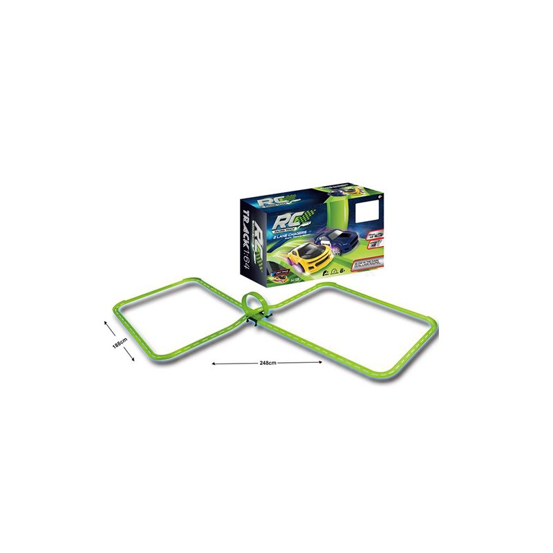 

Автомобильный трек на радиоуправлении A-Toys салатовый JJ.122