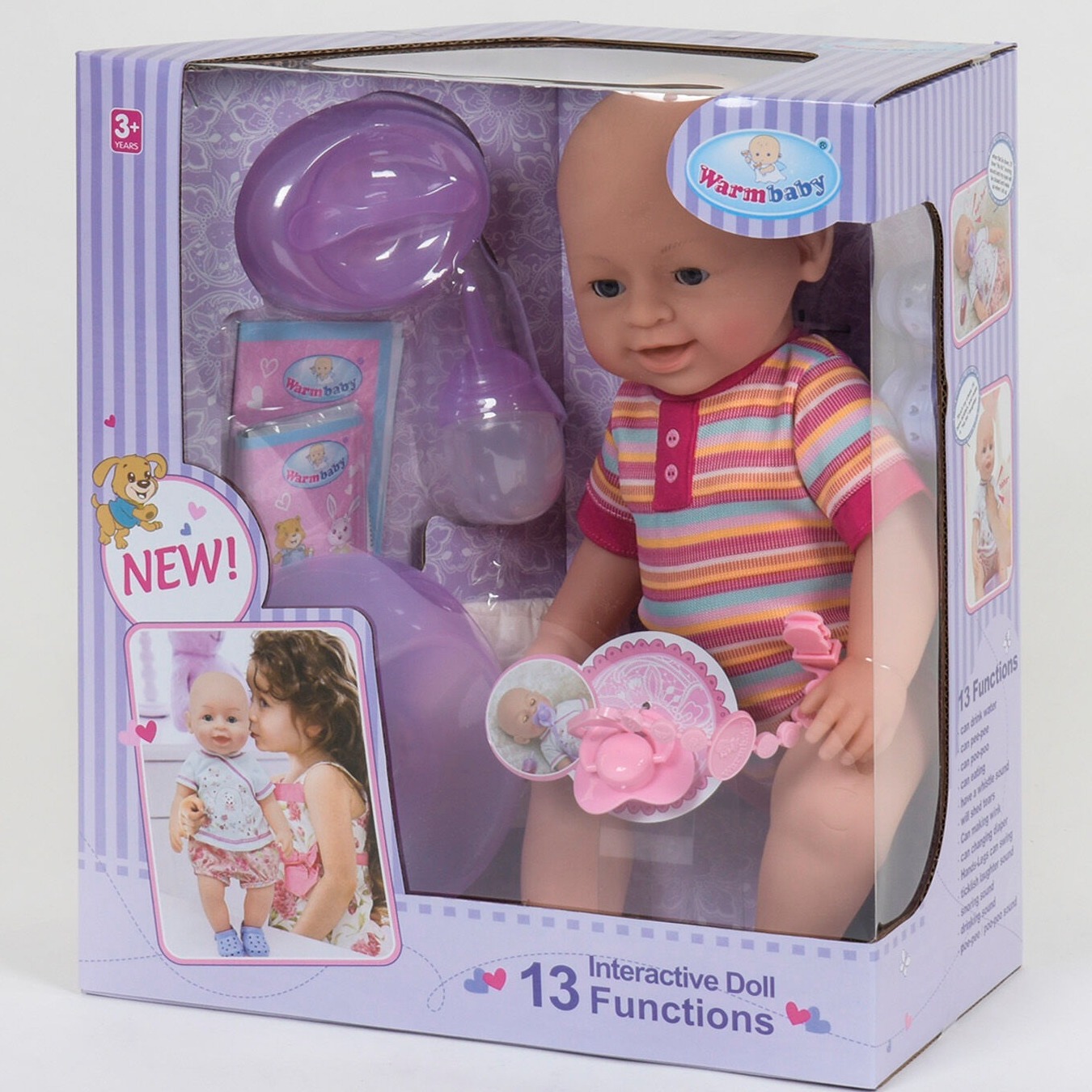 

Пупс функциональный Warm Baby No535 42 см 13 функций с аксессуарами