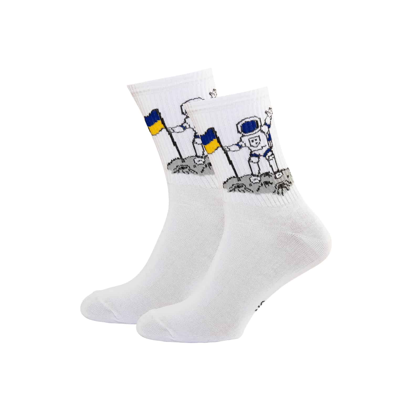 

Шкарпетки NS Socks UA Astronaut Socks NS Teens Women Socks 44-46 Білі