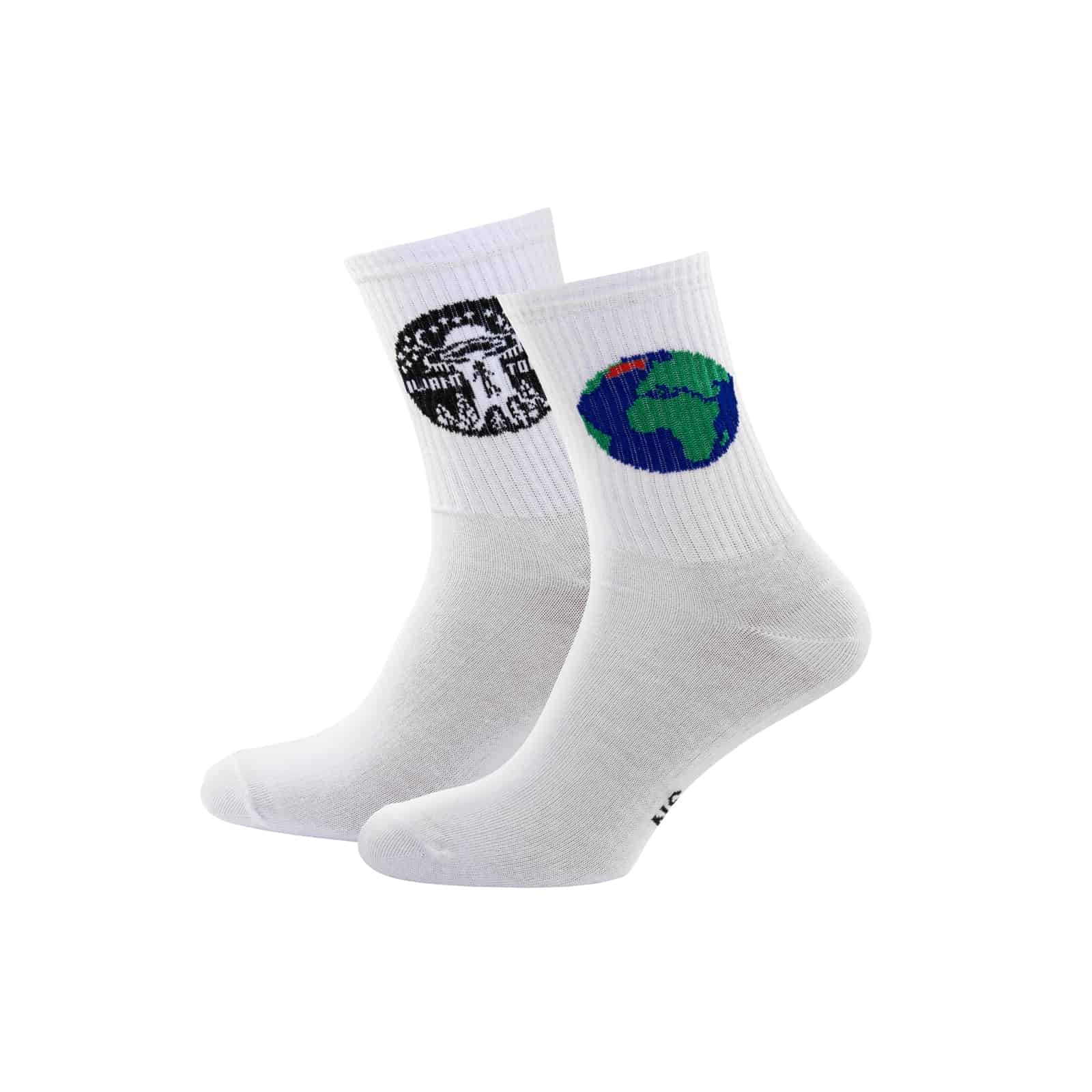 

Шкарпетки NS Socks Earth+I want to leave NS Teens 38-40 Білі