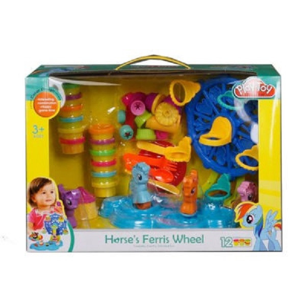 

Набор теста для лепки Пони 12 цветов Play-Toys SM8017 (tsi_34898)