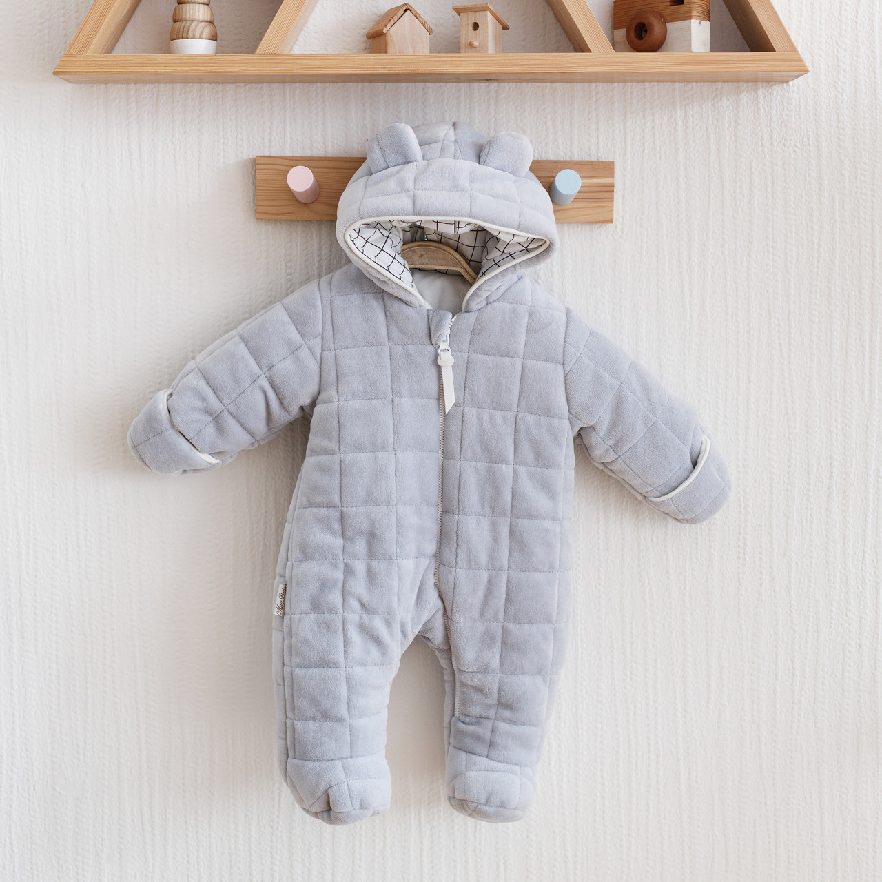 

Велюровый комбинезон MagBaby Tessera серый