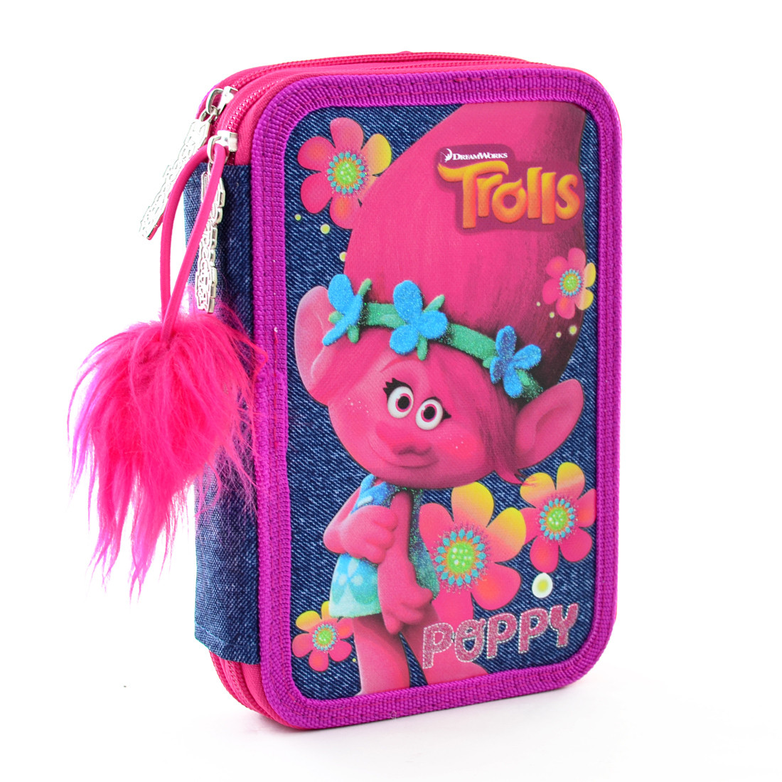 

Пенал YES Trolls (531517) розовый