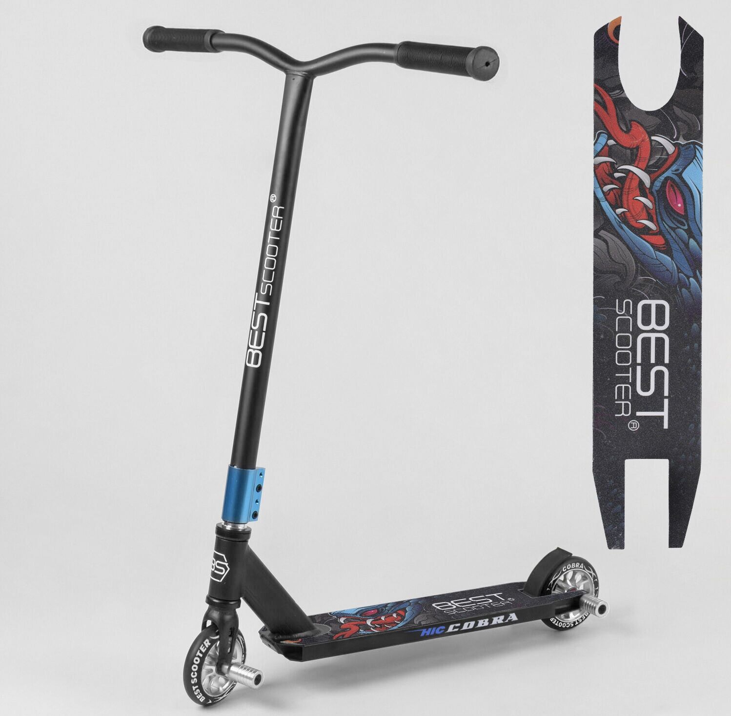 

Самокат трюковый Best Scooter с пегами HIC-система рама из сплава стали Cobra 57546