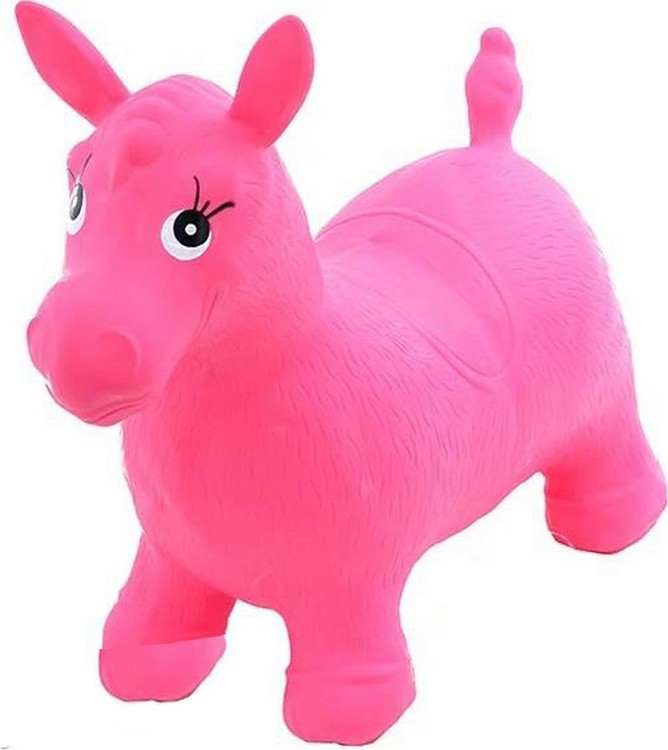 

Прыгун-лошадка резиновая для малышей Bambi розовый цвета 51х55х28 см (RTMS 0001)