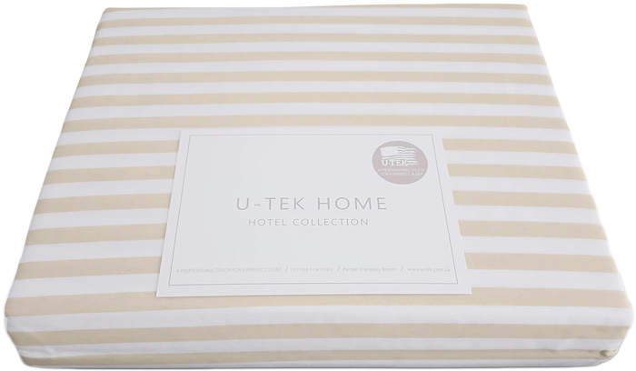 

Простынь на резинке U-TEK Cotton Stripe Orange 30 90х190