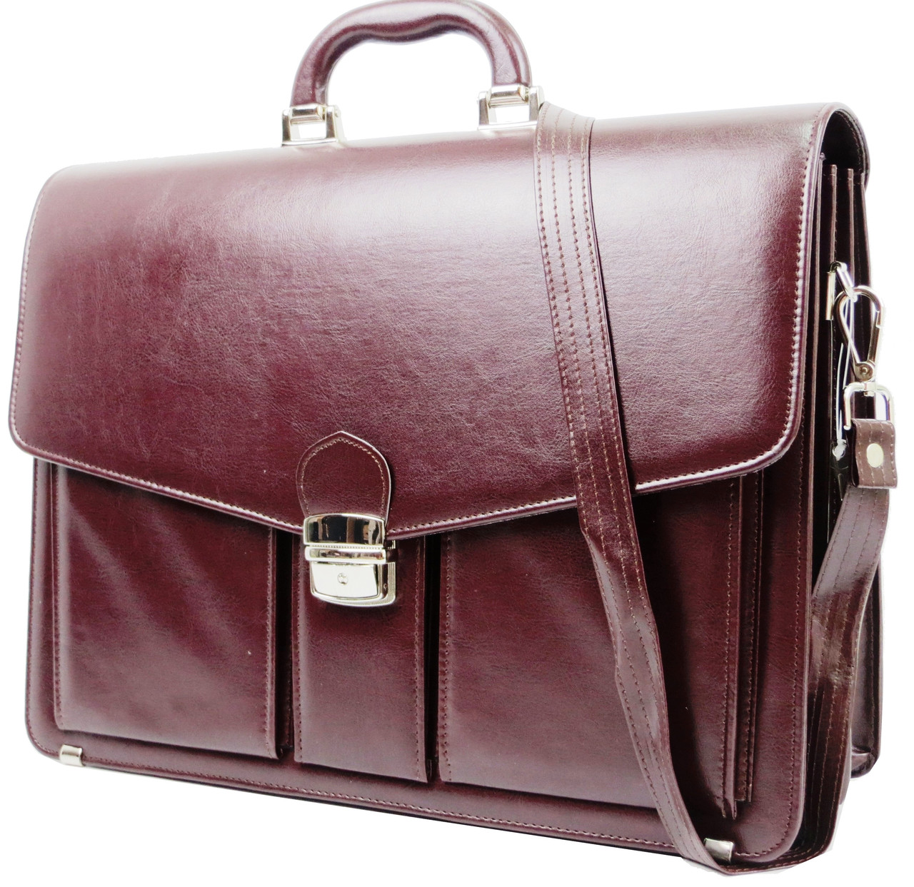 

Портфель женский из эко кожи AMO бордовый supersumka (TР012SST02 bordo)