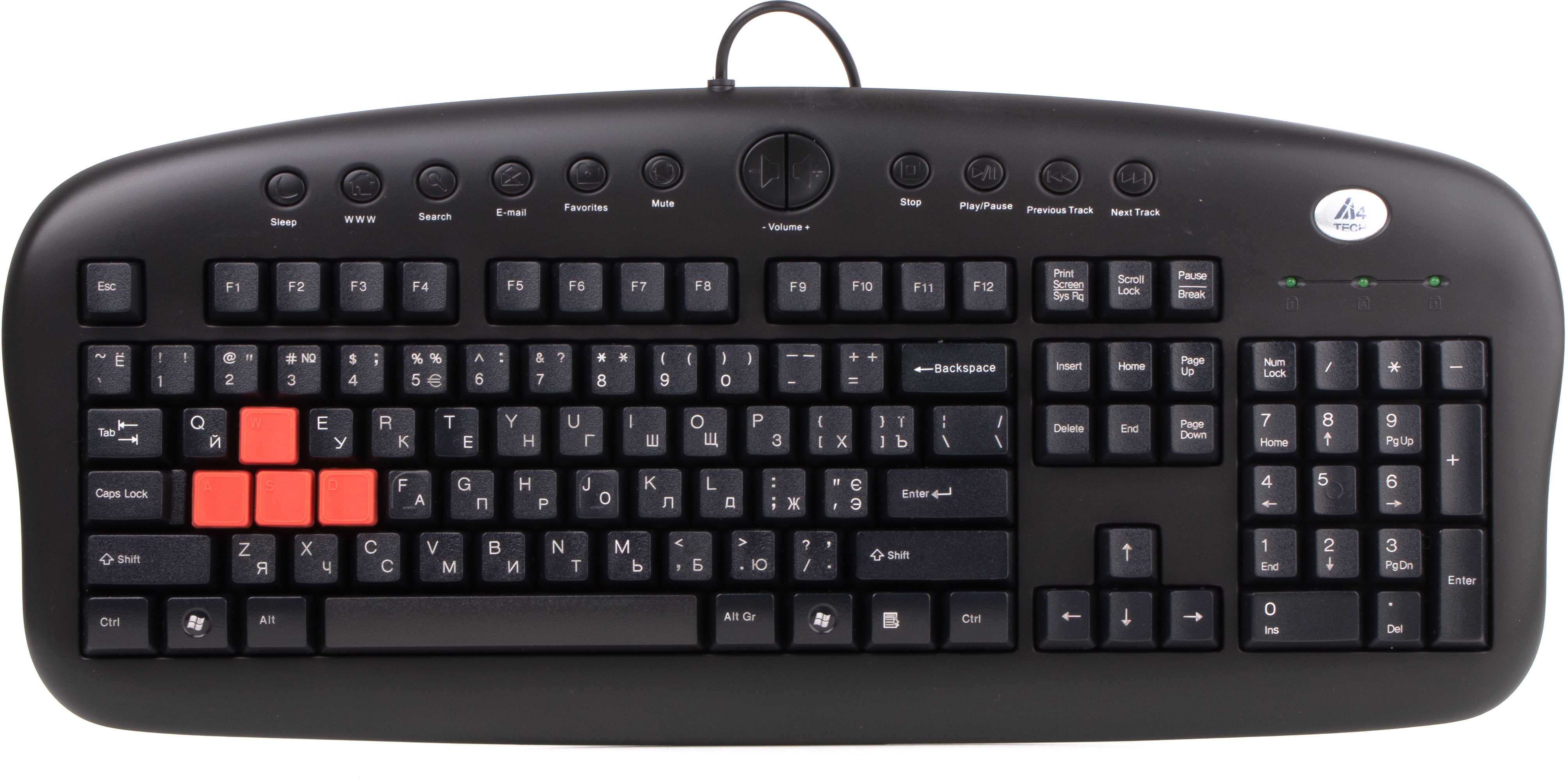 

Клавиатура проводная A4Tech KB-28G PS/2 (4711421708456)