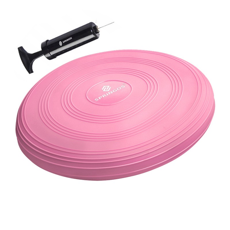 

Балансировочная подушка сенсомоторная массажная 4Fizjo Springos Pro Pink, код: FA0089