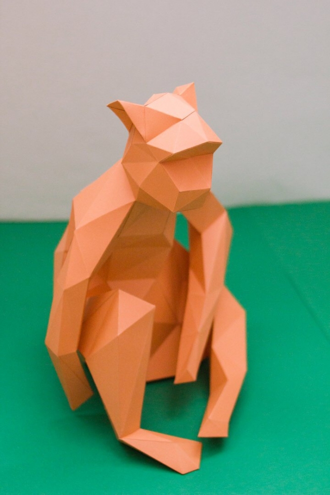 

Бумажная модель 3Decor Papercraft Обезьяна (46)