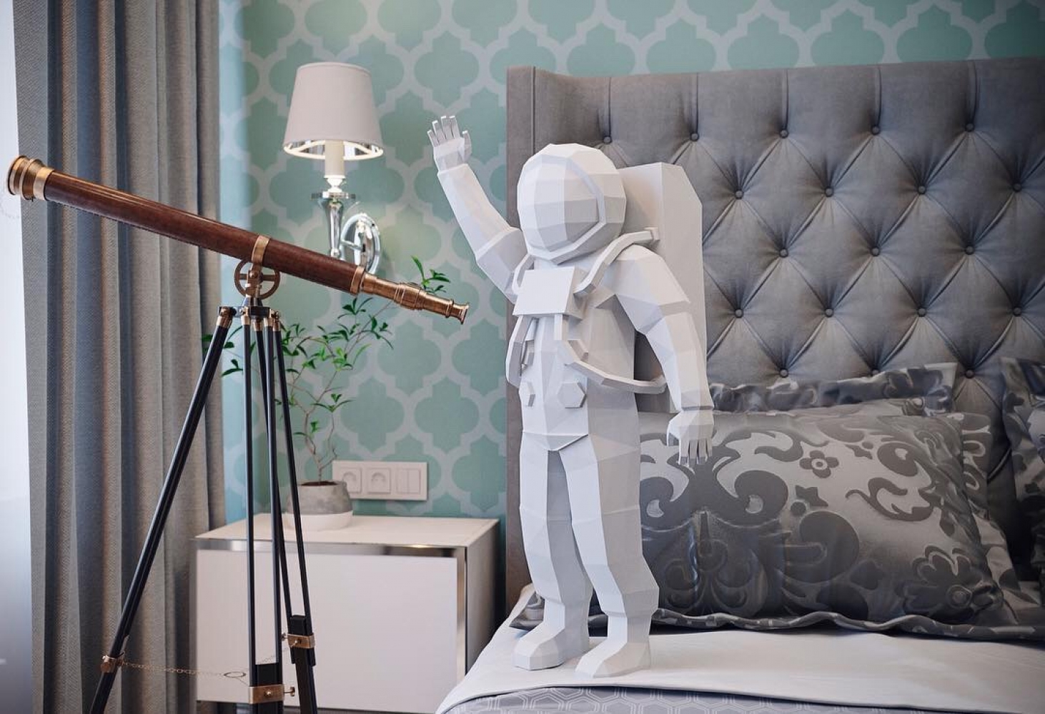 

Бумажная модель 3Decor Papercraft Космонавт (21)