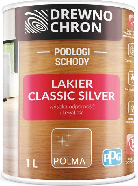 

Лак для паркета Domalux Classic Silver полуматовый 1 л