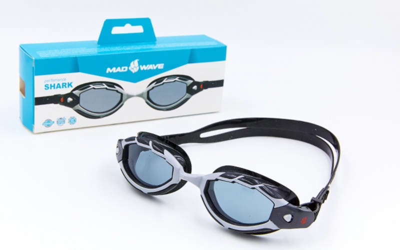 

Очки для плавания MadWave SHARK M043107 Black (PS02525)