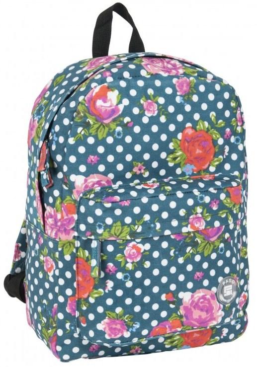 

Легкий женский рюкзак в горошек с цветами 13L supersumka (TР01217-780D)
