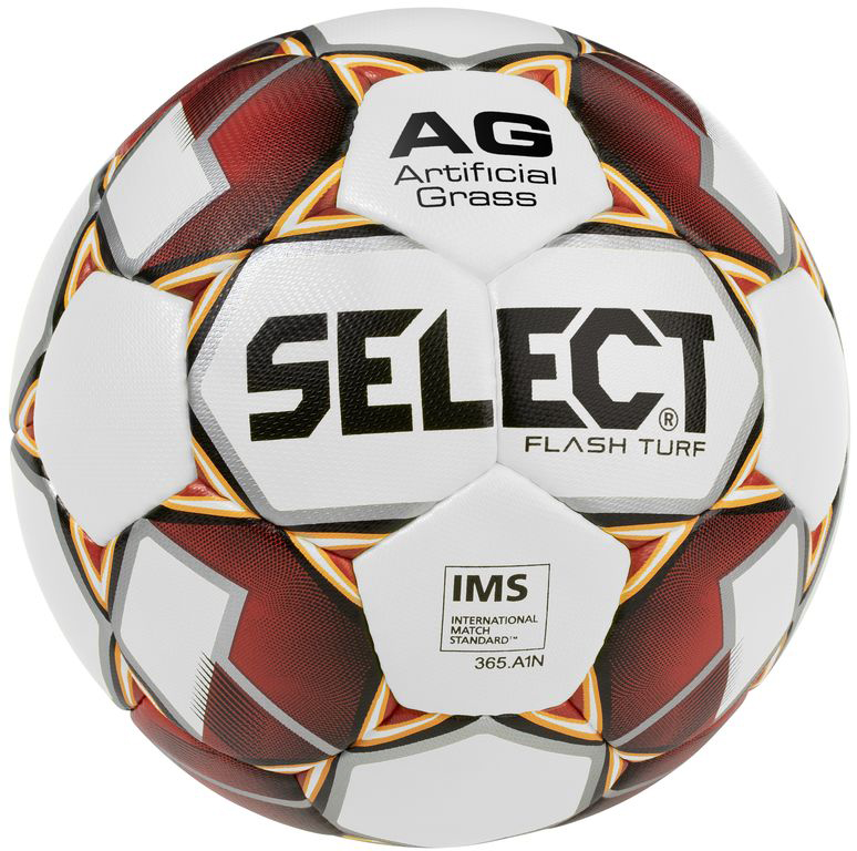 

Мяч футбольный Select Flash Turf New (012) №5 White-Red (5703543201440)