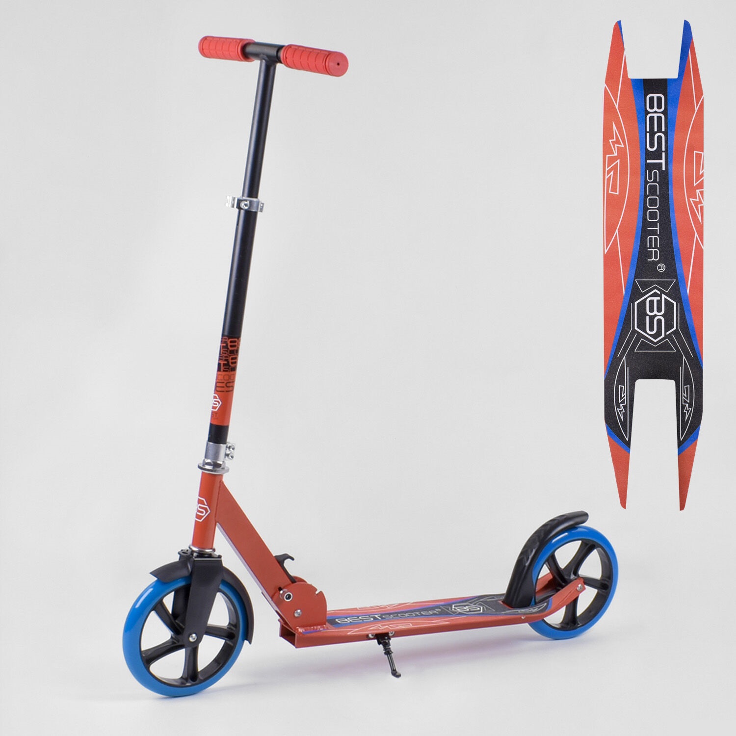 

Двухколесный самокат Best Scooter 72672 складной Красный