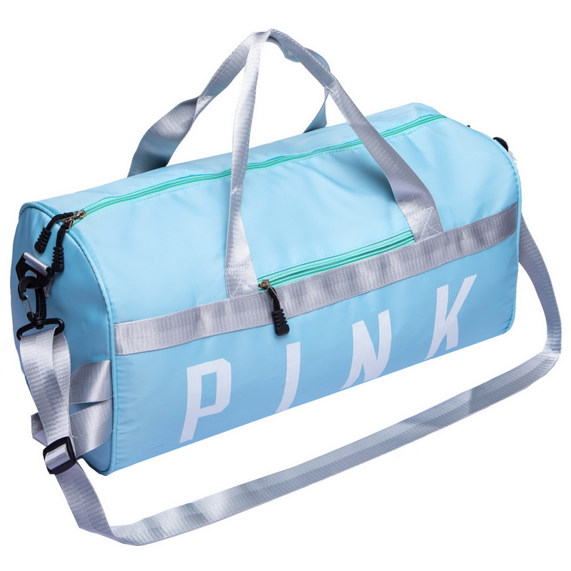 

Сумка для спортзала Бочонок PINK GA-1068 (полиэстер, р-р 48х24х28см, серый) /2