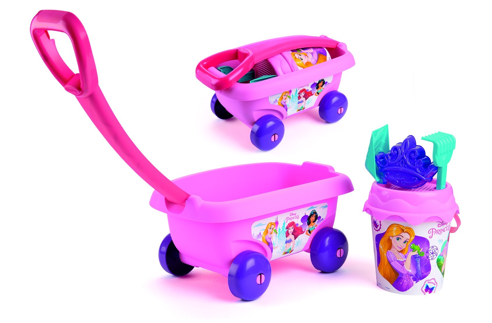 

Тележка Smoby "Принцессы Дисней" с набором для игры с песком 5 аксесс. (867008)
