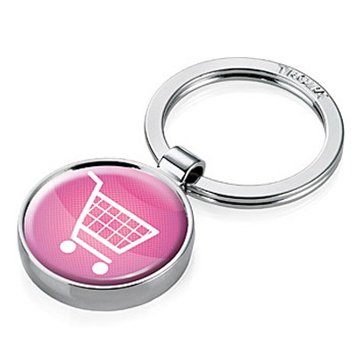 

Брелок Troika Shopping, розовый
