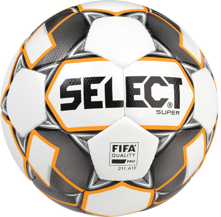 

Мяч футбольный Select Super Fifa New (011) №5 White-Grey (5703543200894)