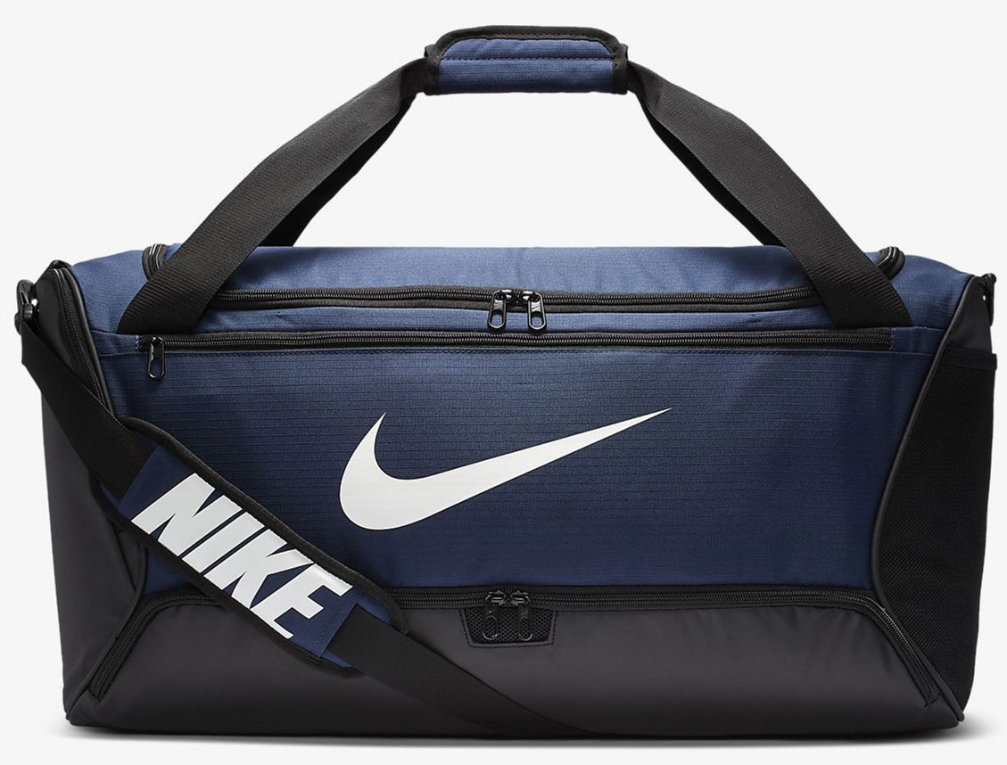 

Спортивная сумка Nike Nk Brsla M Duff - 9. 0 (60L) BA5955-410 Темно-синяя