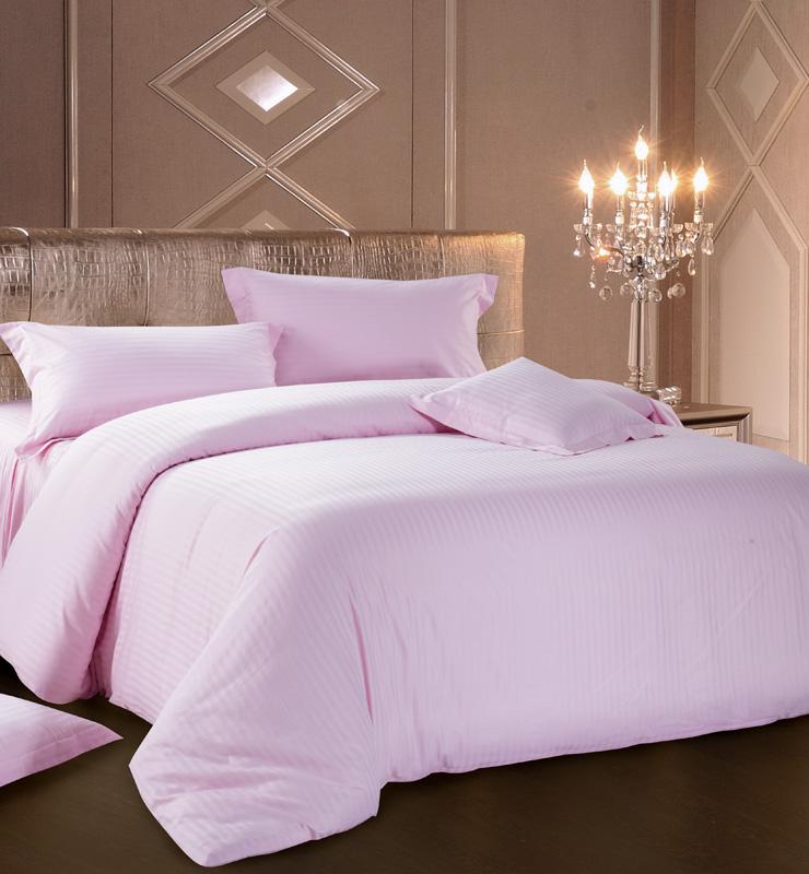 

Комплект постельного белья Love You Страйп-сатин 200х220 см Розовый LY-SS-PINK-2
