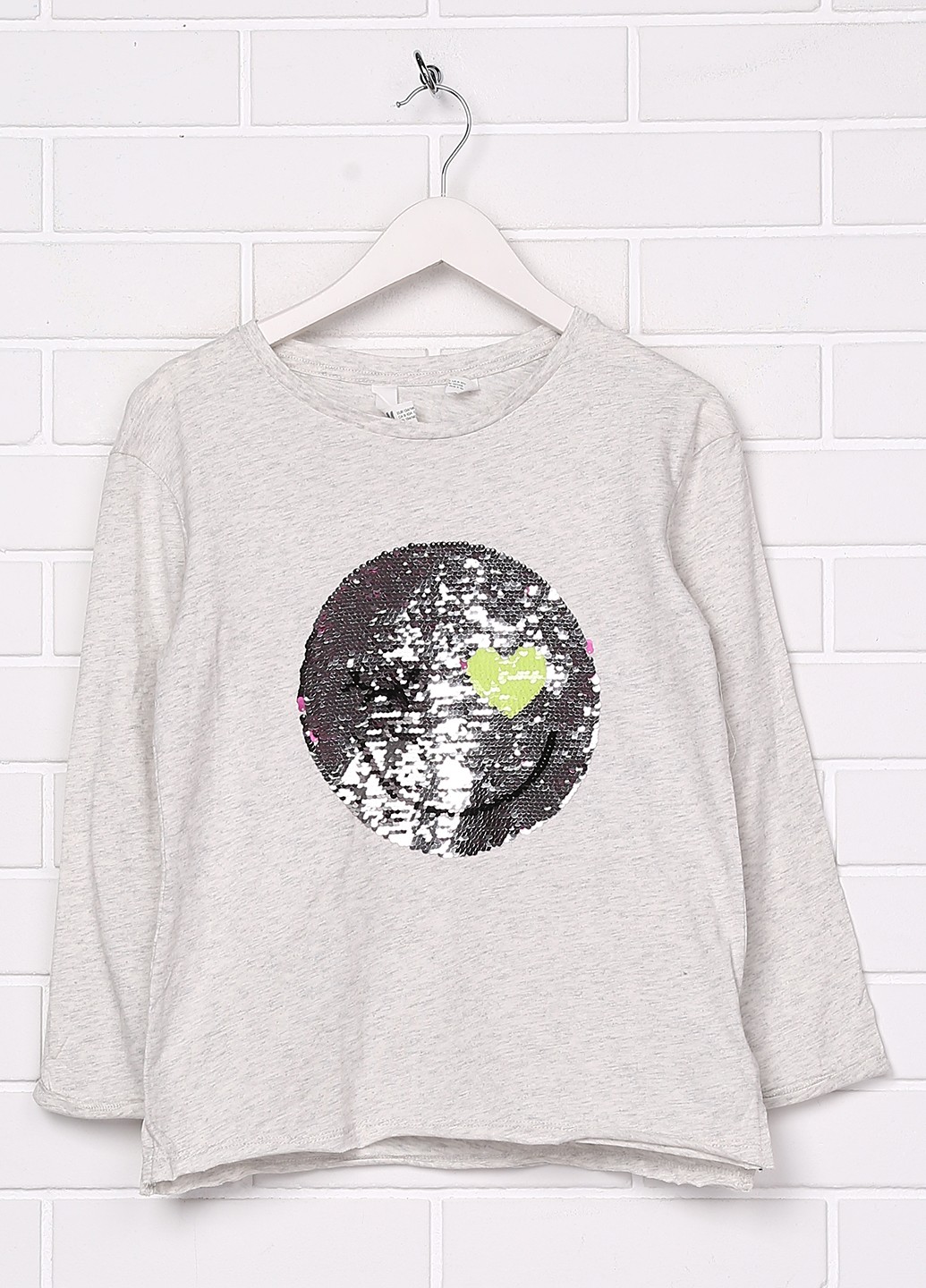 

Лонгслив H&M 98 104см серый 76201917