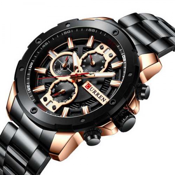 

Часы Curren 8336 Black-Cuprum
