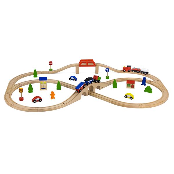

Железная дорога Viga Toys, 49 деталей (56304)