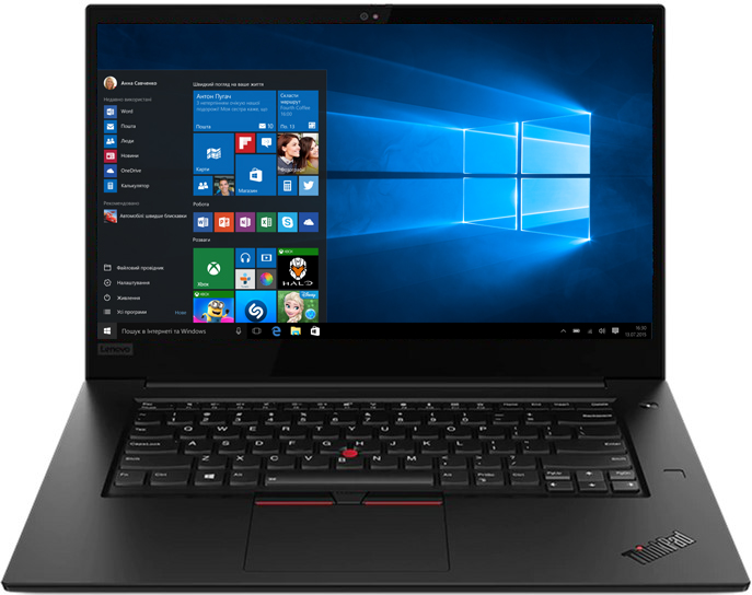 

Ноутбук Lenovo ThinkPad X1 Extreme (2nd Gen) (20QV00CERT) Black
