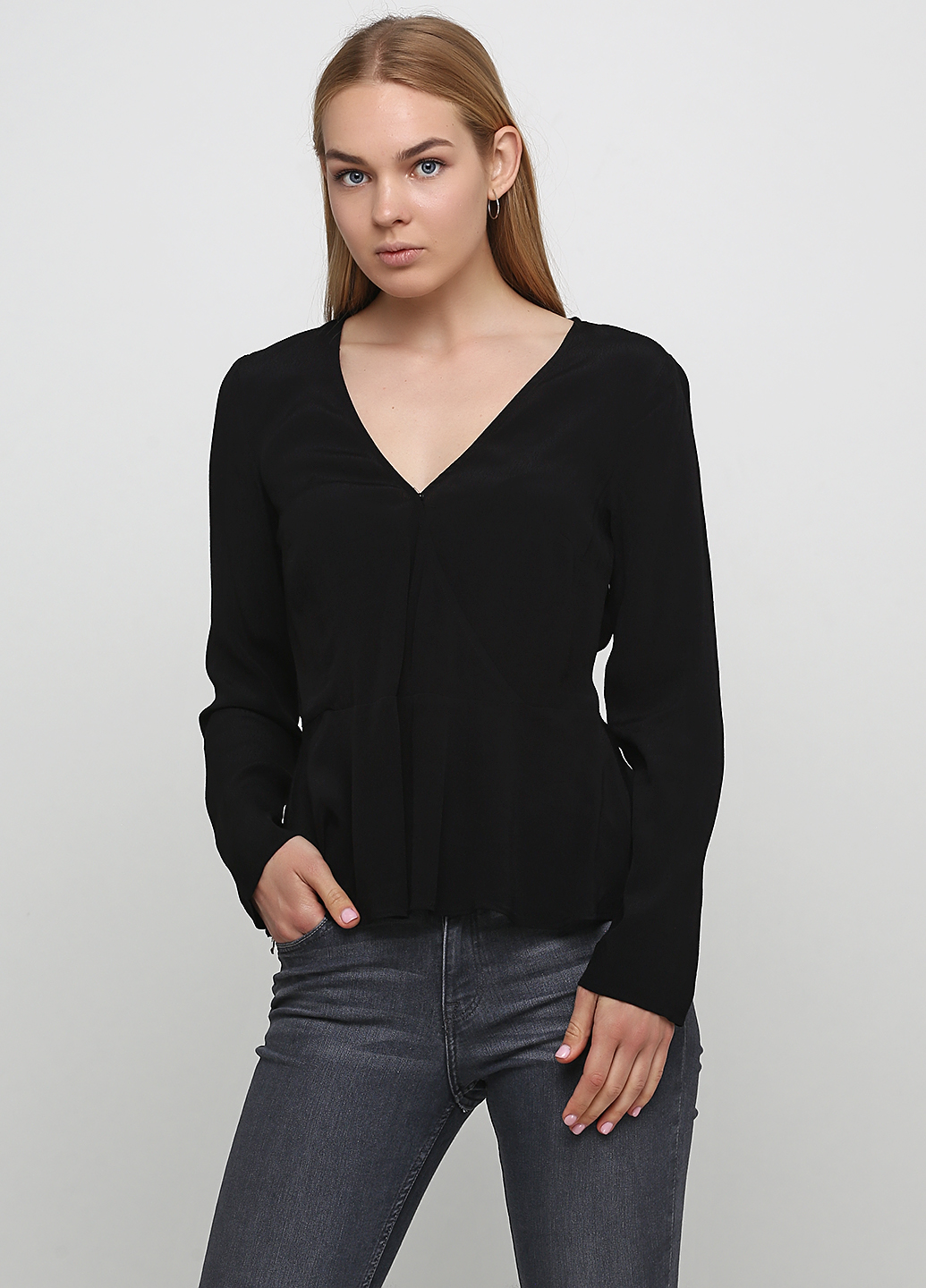 

Блузка H&M  Черный 0794643_ч_04, Блузка H&M 34 Черный 0794643_ч_04