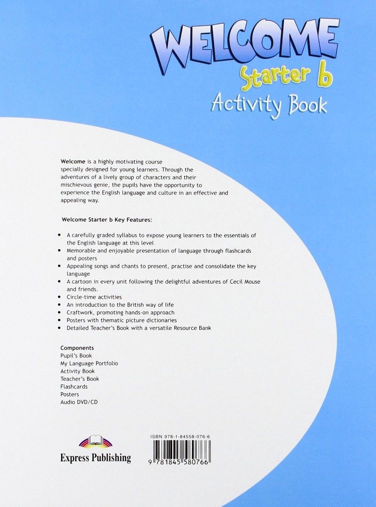 

Рабочая тетрадь Welcome Starter b Activity Book ISBN 9781845580766