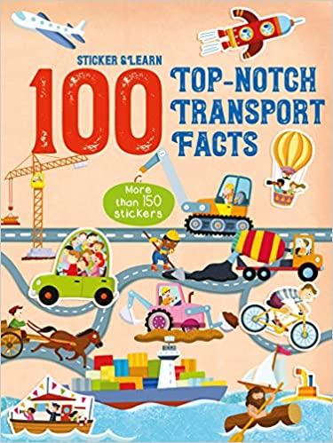 

Книга с наклейками Sticker and Learn: 100 Top-Notch Transport Facts ISBN 9789463783088