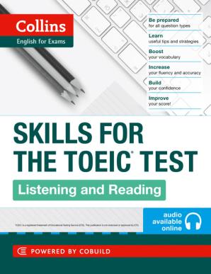 

Тесты Skills for the TOEIC Test: Listening and Reading ISBN 9780007460571