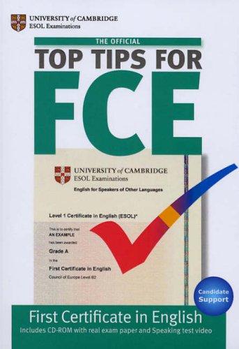 

Top Tips for FCE Book with CD ISBN 9781906438258