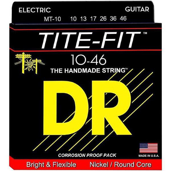 

Струны для электрогитары DR MT-10 Tite-Fit Nickel Plated Medium-Tite 10/46