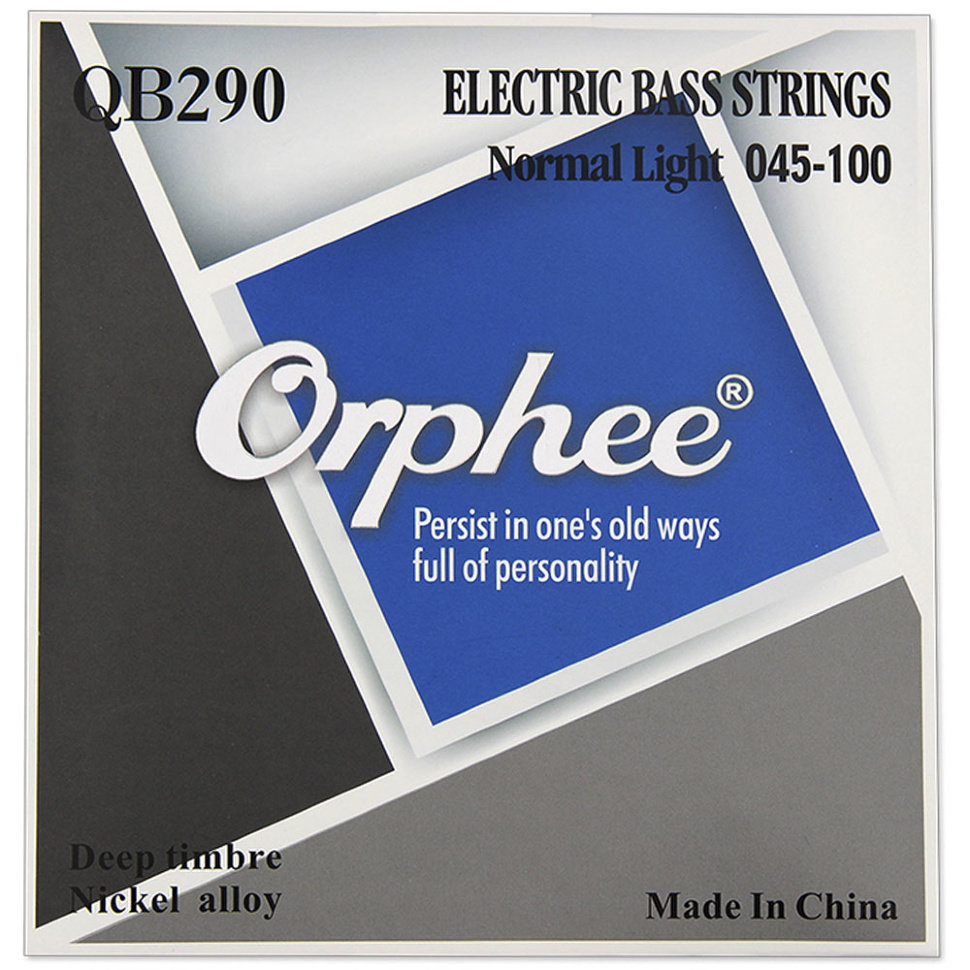 

Струны для бас-гитары Orphee QB290 4 Strings Nickel Alloy 45-100