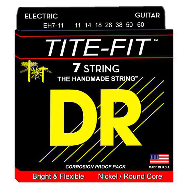 

Струны для электрогитары DR EH7-11 Tite-Fit Nickel Plated Hyavy 7-Strings 11/60